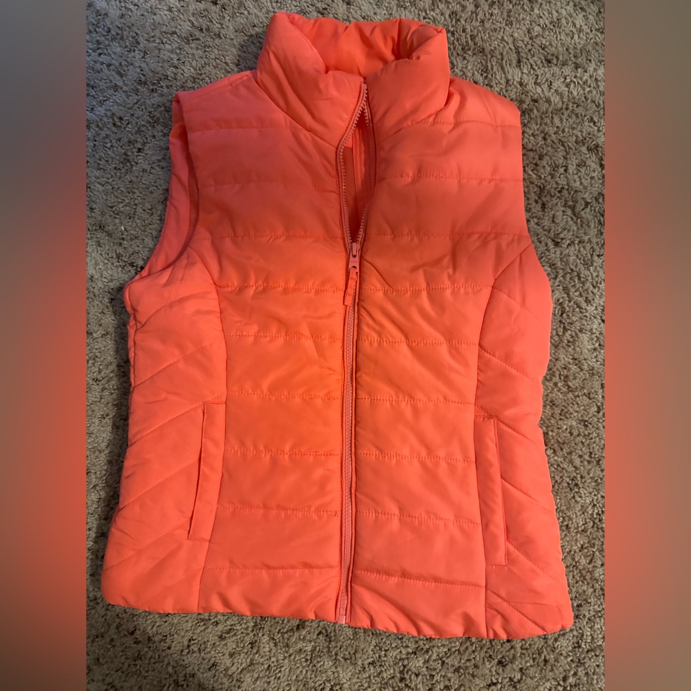Coral Quilted Vest